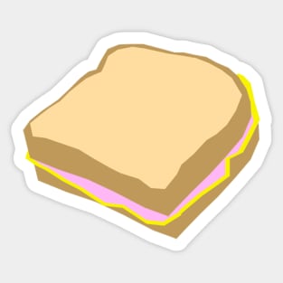 ham and cheese sandwich Sticker